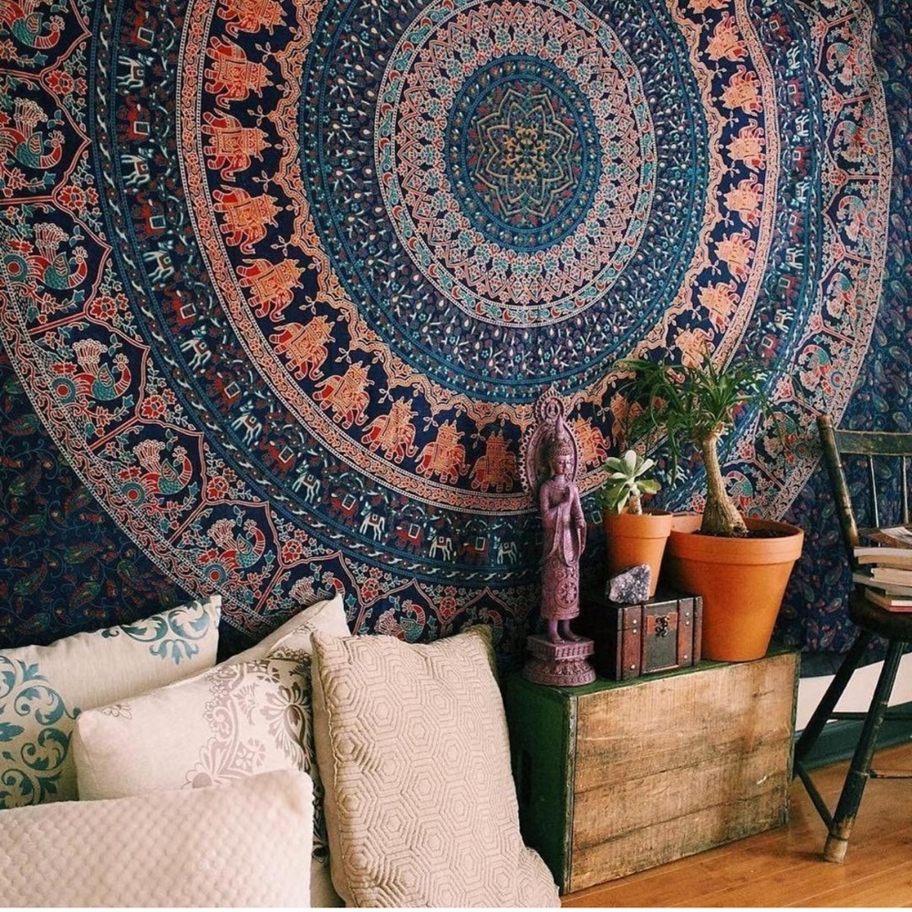 Bohemian Cotton mandala Wall Hanging tapestry